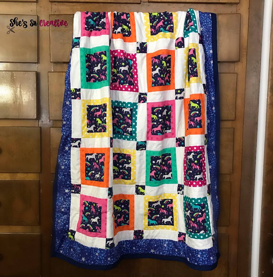 How to Make a Modern Log Cabin Quilt - Free Sewing Tutorial 9 Modern Log Cabin Quilt - Unicorn Quilt - Easy Quilt for Beginners - Free Quilt Sewing Tutorial - Free Quilt Pattern - Quilting for Beginners